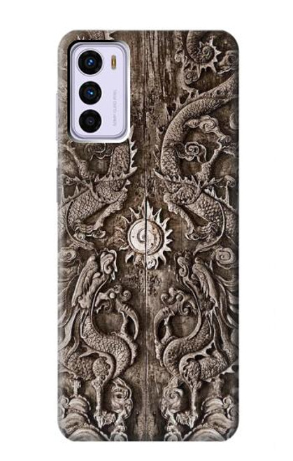 W3395 Dragon Door Funda Carcasa Case y Caso Del Tirón Funda para Motorola Moto G42