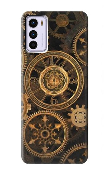 W3442 Clock Gear Funda Carcasa Case y Caso Del Tirón Funda para Motorola Moto G42