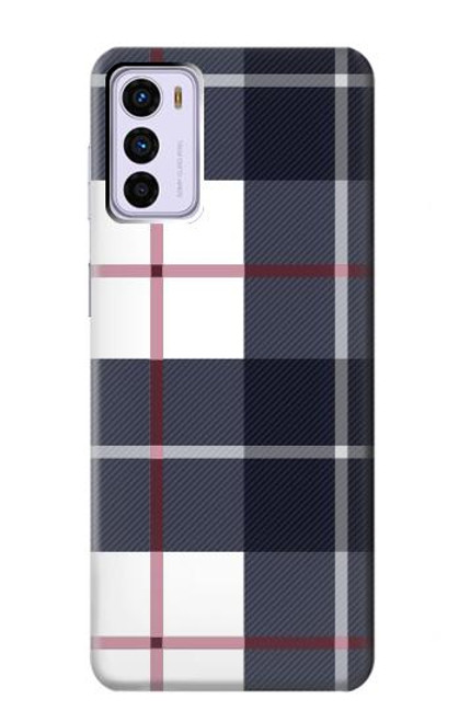 W3452 Plaid Fabric Pattern Funda Carcasa Case y Caso Del Tirón Funda para Motorola Moto G42