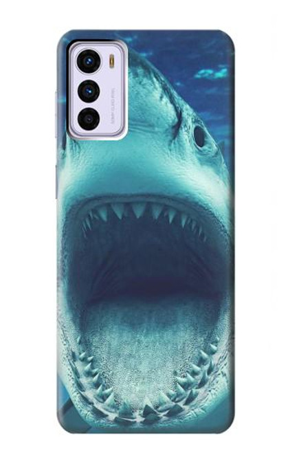 W3548 Tiger Shark Funda Carcasa Case y Caso Del Tirón Funda para Motorola Moto G42