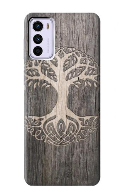 W3591 Viking Tree of Life Symbol Funda Carcasa Case y Caso Del Tirón Funda para Motorola Moto G42