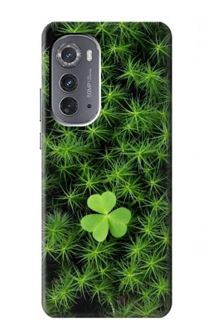 W0358 Clover Lucky Leaf Funda Carcasa Case y Caso Del Tirón Funda para Motorola Edge (2022)