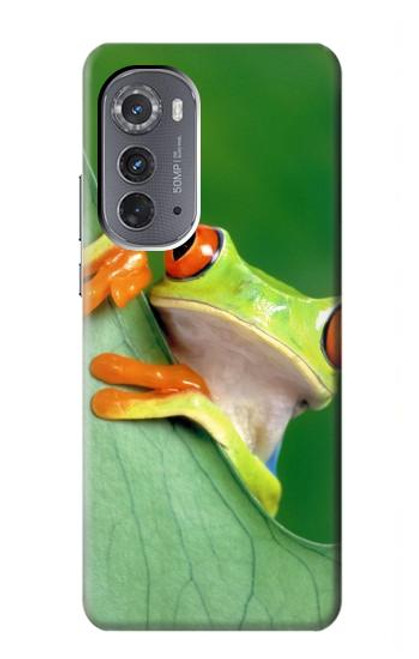 W1047 Little Frog Funda Carcasa Case y Caso Del Tirón Funda para Motorola Edge (2022)