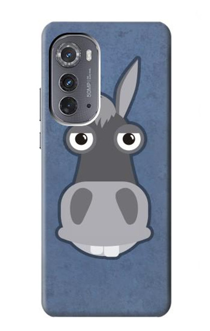 W3271 Donkey Cartoon Funda Carcasa Case y Caso Del Tirón Funda para Motorola Edge (2022)