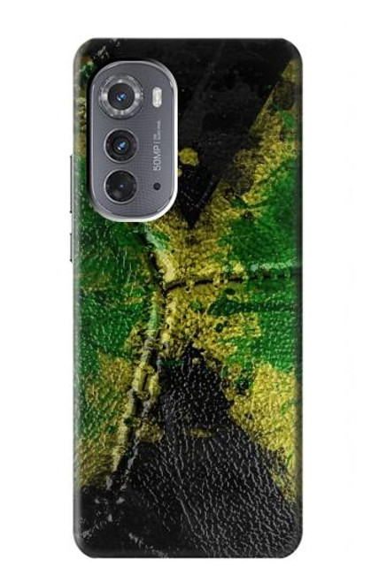 W3319 Jamaica Flag Vintage Football Graphic Funda Carcasa Case y Caso Del Tirón Funda para Motorola Edge (2022)