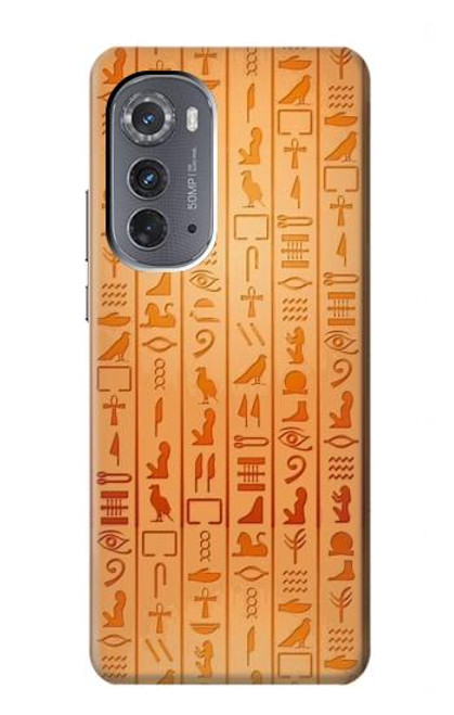 W3440 Egyptian Hieroglyphs Funda Carcasa Case y Caso Del Tirón Funda para Motorola Edge (2022)