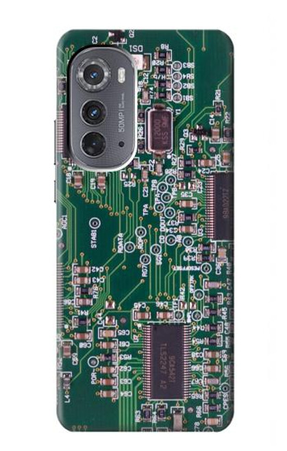 W3519 Electronics Circuit Board Graphic Funda Carcasa Case y Caso Del Tirón Funda para Motorola Edge (2022)