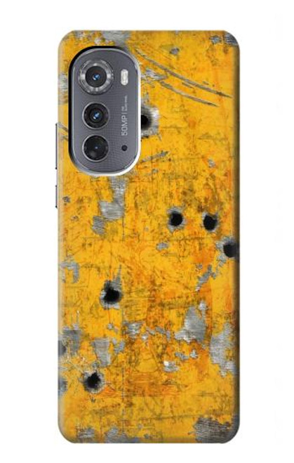W3528 Bullet Rusting Yellow Metal Funda Carcasa Case y Caso Del Tirón Funda para Motorola Edge (2022)