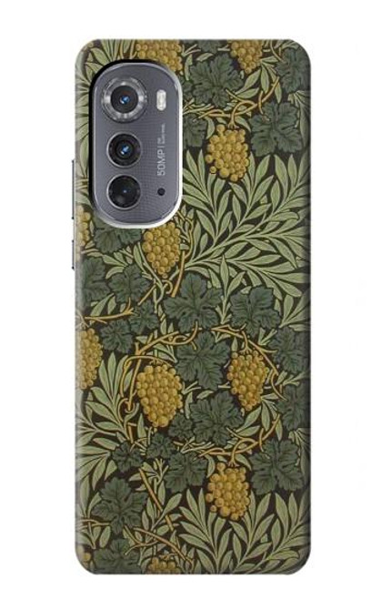 W3662 William Morris Vine Pattern Funda Carcasa Case y Caso Del Tirón Funda para Motorola Edge (2022)