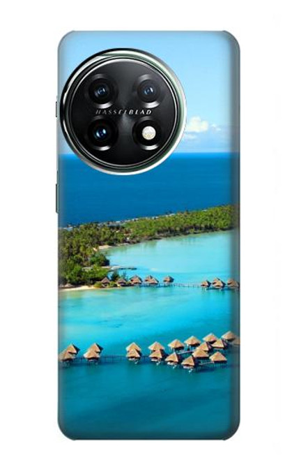 W0844 Bora Bora Island Funda Carcasa Case y Caso Del Tirón Funda para OnePlus 11