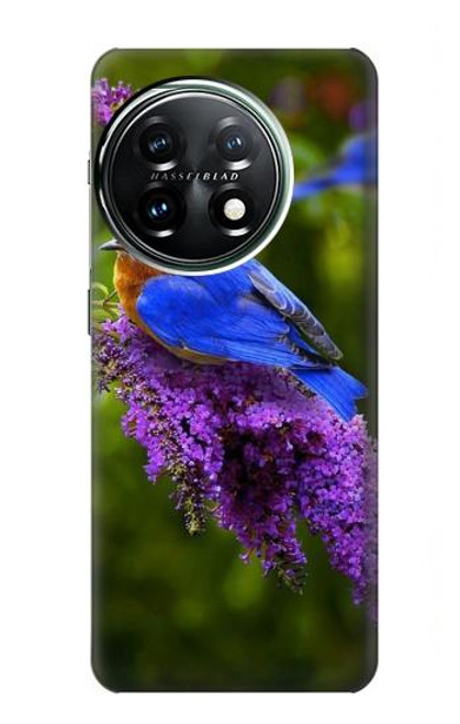 W1565 Bluebird of Happiness Blue Bird Funda Carcasa Case y Caso Del Tirón Funda para OnePlus 11