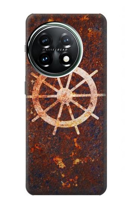 W2766 Ship Wheel Rusty Texture Funda Carcasa Case y Caso Del Tirón Funda para OnePlus 11