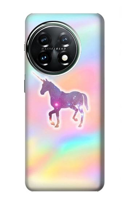 W3203 Rainbow Unicorn Funda Carcasa Case y Caso Del Tirón Funda para OnePlus 11