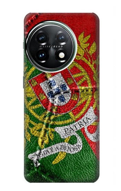 W3300 Portugal Flag Vintage Football Graphic Funda Carcasa Case y Caso Del Tirón Funda para OnePlus 11