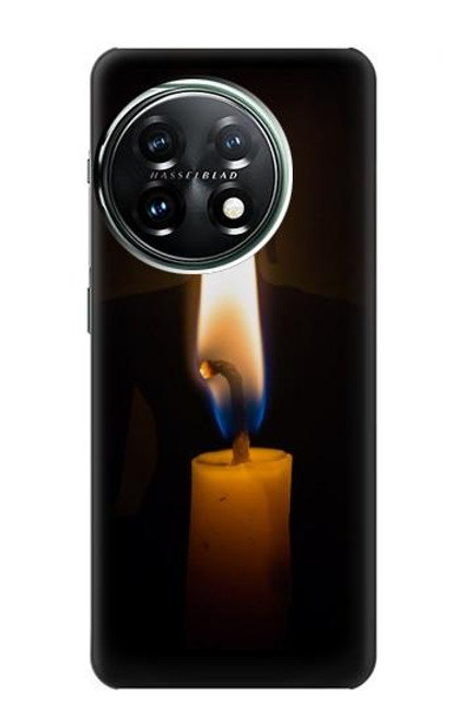 W3530 Buddha Candle Burning Funda Carcasa Case y Caso Del Tirón Funda para OnePlus 11