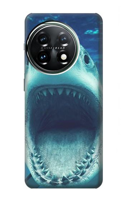 W3548 Tiger Shark Funda Carcasa Case y Caso Del Tirón Funda para OnePlus 11