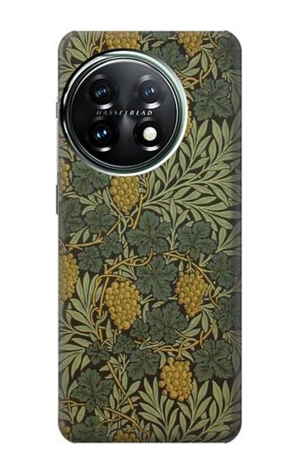 W3662 William Morris Vine Pattern Funda Carcasa Case y Caso Del Tirón Funda para OnePlus 11