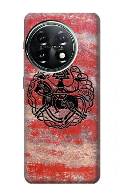 W3831 Viking Norse Ancient Symbol Funda Carcasa Case y Caso Del Tirón Funda para OnePlus 11