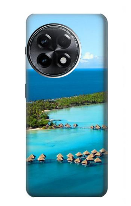 W0844 Bora Bora Island Funda Carcasa Case y Caso Del Tirón Funda para OnePlus 11R