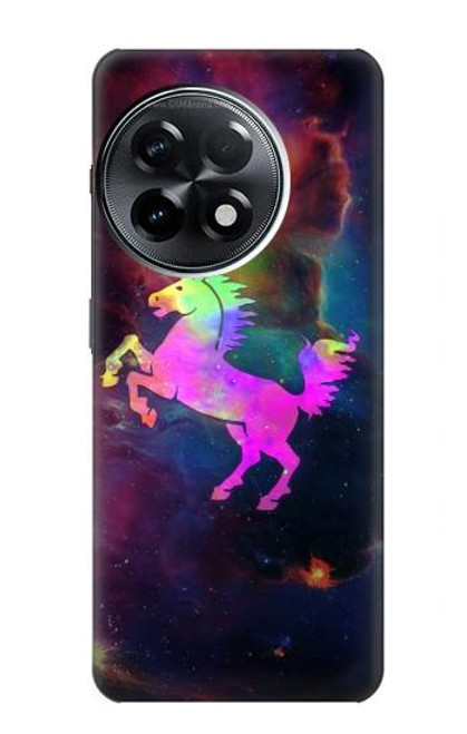 W2486 Rainbow Unicorn Nebula Space Funda Carcasa Case y Caso Del Tirón Funda para OnePlus 11R