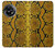 W3365 Yellow Python Skin Graphic Print Funda Carcasa Case y Caso Del Tirón Funda para OnePlus 11R