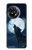W3693 Grim White Wolf Full Moon Funda Carcasa Case y Caso Del Tirón Funda para OnePlus 11R