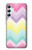 W3514 Rainbow Zigzag Funda Carcasa Case y Caso Del Tirón Funda para Samsung Galaxy A34 5G