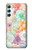 W3705 Pastel Floral Flower Funda Carcasa Case y Caso Del Tirón Funda para Samsung Galaxy A34 5G