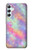 W3706 Pastel Rainbow Galaxy Pink Sky Funda Carcasa Case y Caso Del Tirón Funda para Samsung Galaxy A34 5G