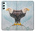 W3843 Bald Eagle On Ice Funda Carcasa Case y Caso Del Tirón Funda para Samsung Galaxy A34 5G