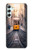 W3867 Trams in Lisbon Funda Carcasa Case y Caso Del Tirón Funda para Samsung Galaxy A34 5G