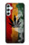 W3890 Reggae Rasta Flag Smoke Funda Carcasa Case y Caso Del Tirón Funda para Samsung Galaxy A34 5G