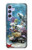 W0227 Aquarium Funda Carcasa Case y Caso Del Tirón Funda para Samsung Galaxy A54 5G