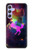 W2486 Rainbow Unicorn Nebula Space Funda Carcasa Case y Caso Del Tirón Funda para Samsung Galaxy A54 5G