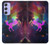 W2486 Rainbow Unicorn Nebula Space Funda Carcasa Case y Caso Del Tirón Funda para Samsung Galaxy A54 5G