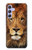 W2870 Lion King of Beasts Funda Carcasa Case y Caso Del Tirón Funda para Samsung Galaxy A54 5G