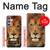 W2870 Lion King of Beasts Funda Carcasa Case y Caso Del Tirón Funda para Samsung Galaxy A54 5G