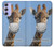 W3806 Funny Giraffe Funda Carcasa Case y Caso Del Tirón Funda para Samsung Galaxy A54 5G