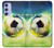 W3844 Glowing Football Soccer Ball Funda Carcasa Case y Caso Del Tirón Funda para Samsung Galaxy A54 5G