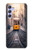 W3867 Trams in Lisbon Funda Carcasa Case y Caso Del Tirón Funda para Samsung Galaxy A54 5G
