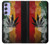 W3890 Reggae Rasta Flag Smoke Funda Carcasa Case y Caso Del Tirón Funda para Samsung Galaxy A54 5G