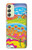 W3407 Hippie Art Funda Carcasa Case y Caso Del Tirón Funda para Samsung Galaxy A24 4G