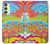 W3407 Hippie Art Funda Carcasa Case y Caso Del Tirón Funda para Samsung Galaxy A24 4G
