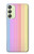 W3849 Colorful Vertical Colors Funda Carcasa Case y Caso Del Tirón Funda para Samsung Galaxy A24 4G