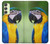 W3888 Macaw Face Bird Funda Carcasa Case y Caso Del Tirón Funda para Samsung Galaxy A24 4G