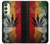 W3890 Reggae Rasta Flag Smoke Funda Carcasa Case y Caso Del Tirón Funda para Samsung Galaxy A24 4G