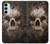 W0552 Skull Funda Carcasa Case y Caso Del Tirón Funda para Samsung Galaxy M14