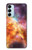 W1963 Nebula Rainbow Space Funda Carcasa Case y Caso Del Tirón Funda para Samsung Galaxy M14