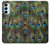 W1965 Peacock Feather Funda Carcasa Case y Caso Del Tirón Funda para Samsung Galaxy M14