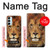 W2870 Lion King of Beasts Funda Carcasa Case y Caso Del Tirón Funda para Samsung Galaxy M14